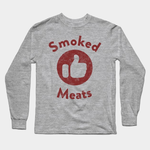 BBQ Smoked Meats Meme Long Sleeve T-Shirt by karutees